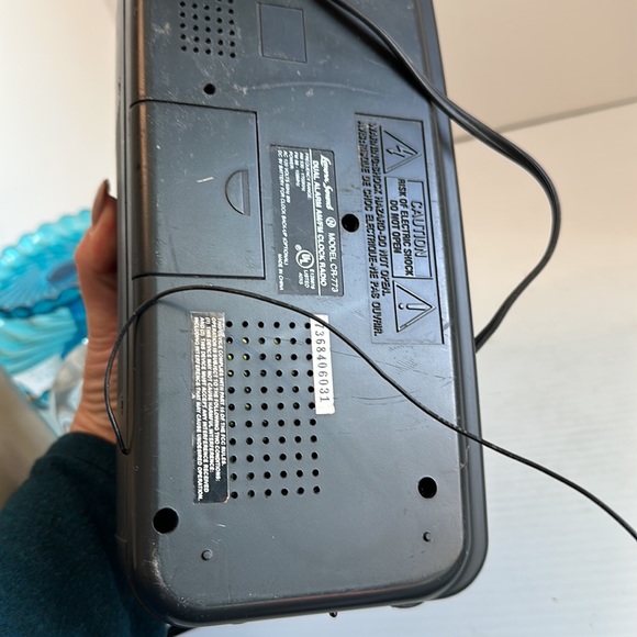 Black Lennox Sound Alarm Clock AM FM Radio CR-773 Digital w/ Large Display - Picture 7 of 8